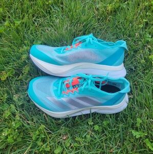 Adidas AdiZero Boston 12 in Aqua Flash